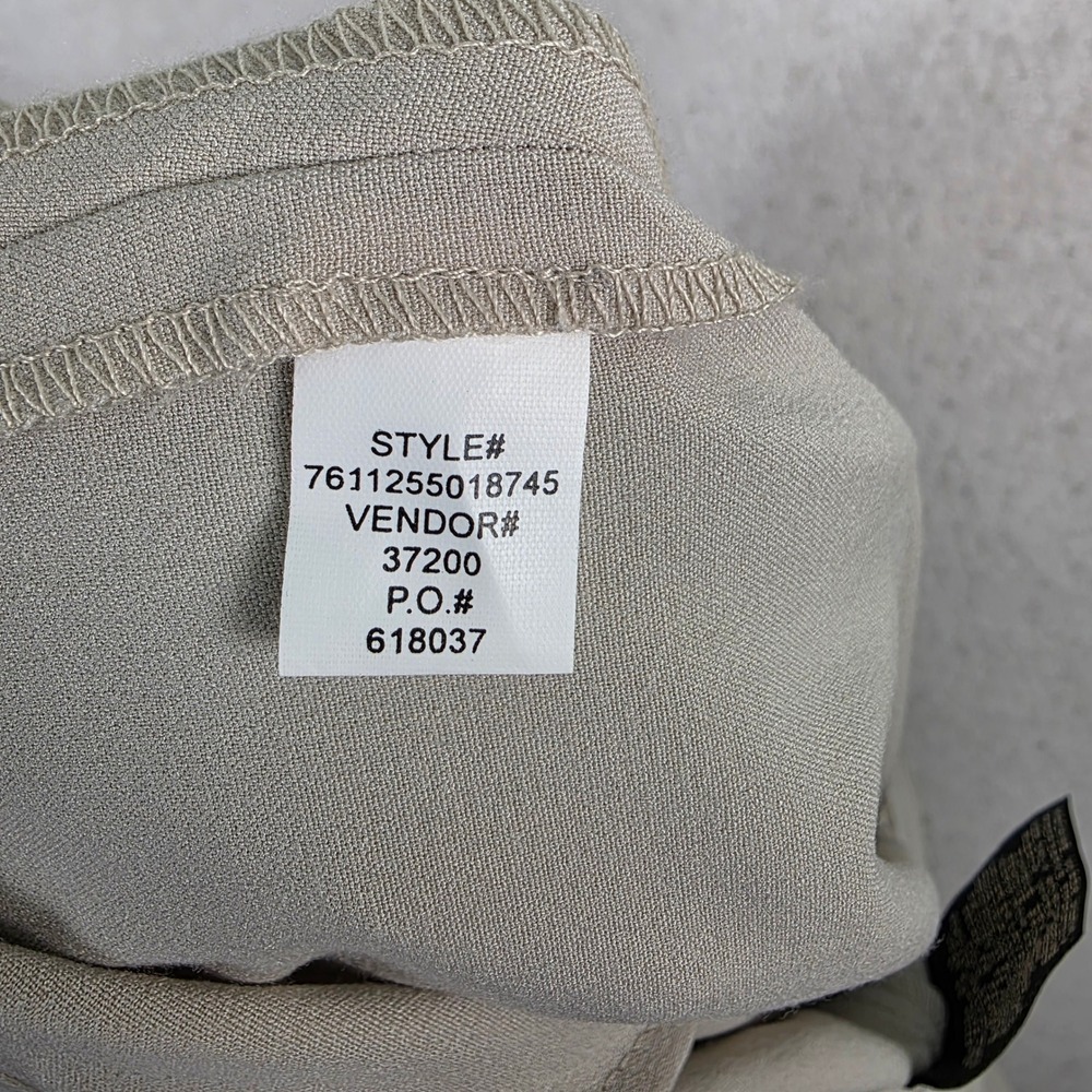 Haggar Women 14 Average Dress Pants Beige New Straight Leg Comfort Stretch - Picture 4 of 11